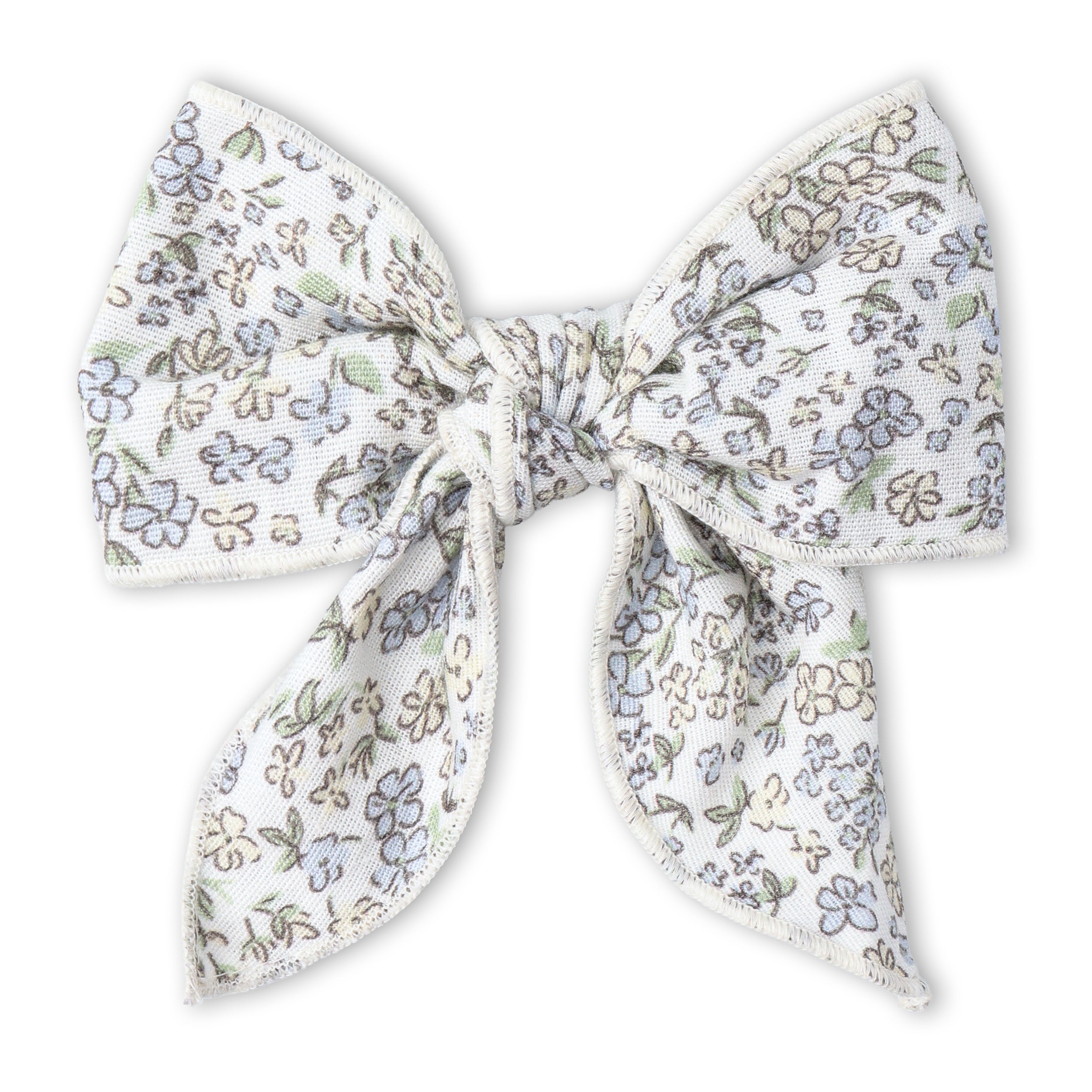 Organic Hair Bow Clip - Tulle Floral - Aaria Tees Aaria Tees