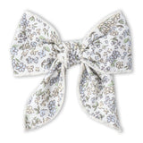 Organic Hair Bow Clip - Tulle Floral - Aaria Tees Aaria Tees