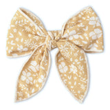 Organic Hair Bow Clip - Yellow Blossom - Aaria Tees Aaria Tees