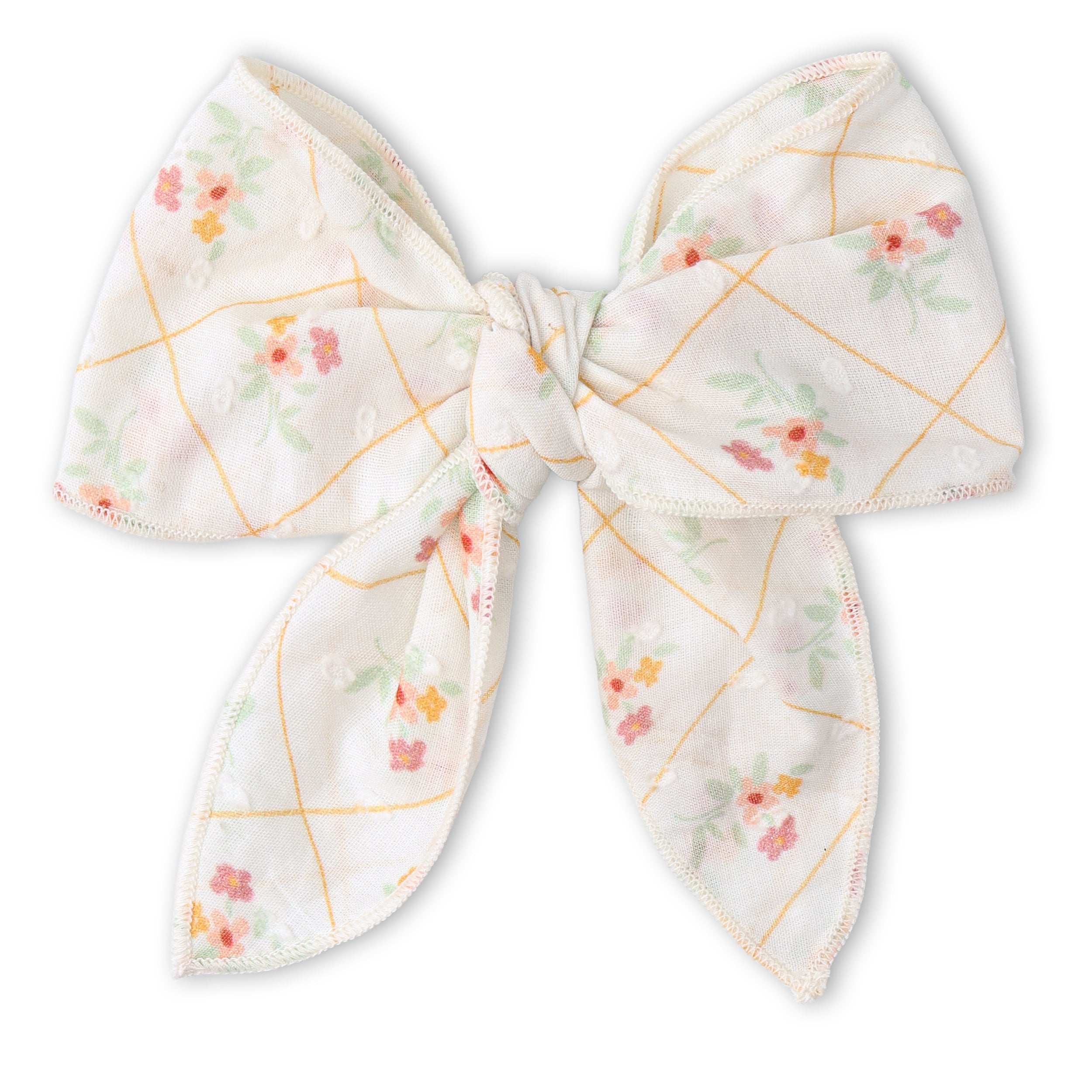 Organic Hair Bow Clip - Spring Weave - Aaria Tees Aaria Tees