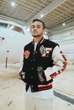 Manifest Varsity Jacket (Black) - Aaria Tees Aaria Tees