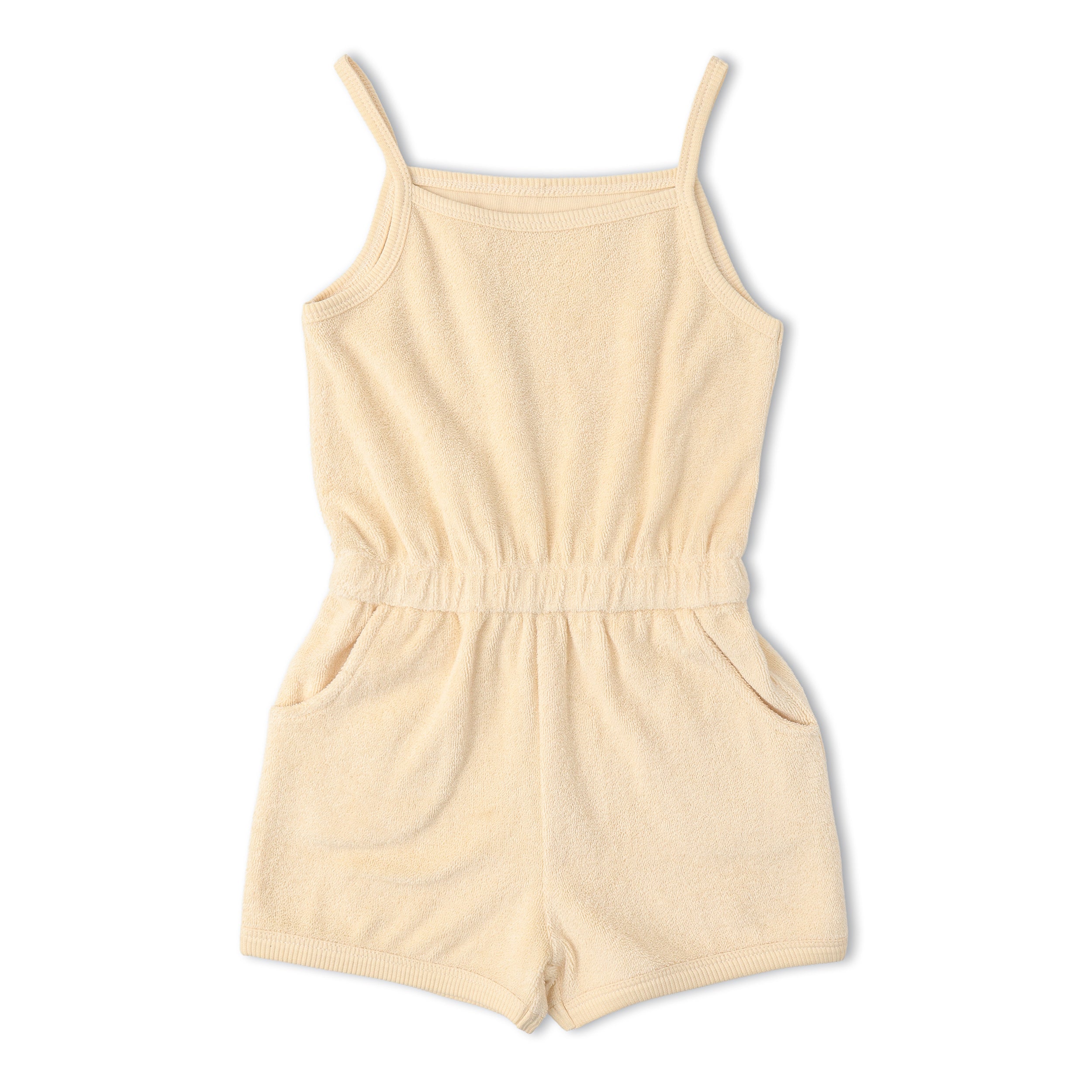 Organic Tank Romper - Butter Yellow - Aaria Tees Aaria Tees
