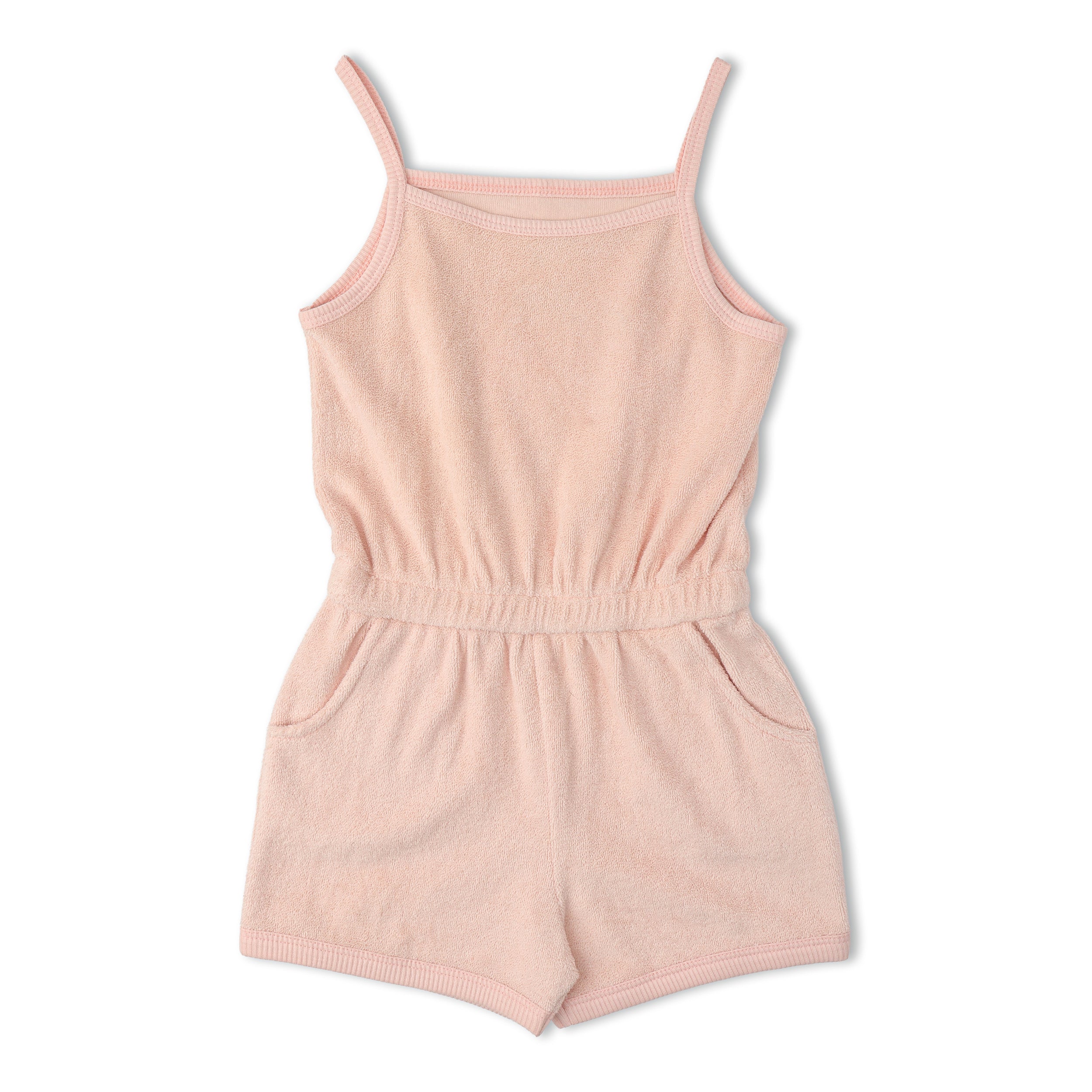 Organic Tank Romper - Blush - Aaria Tees Aaria Tees