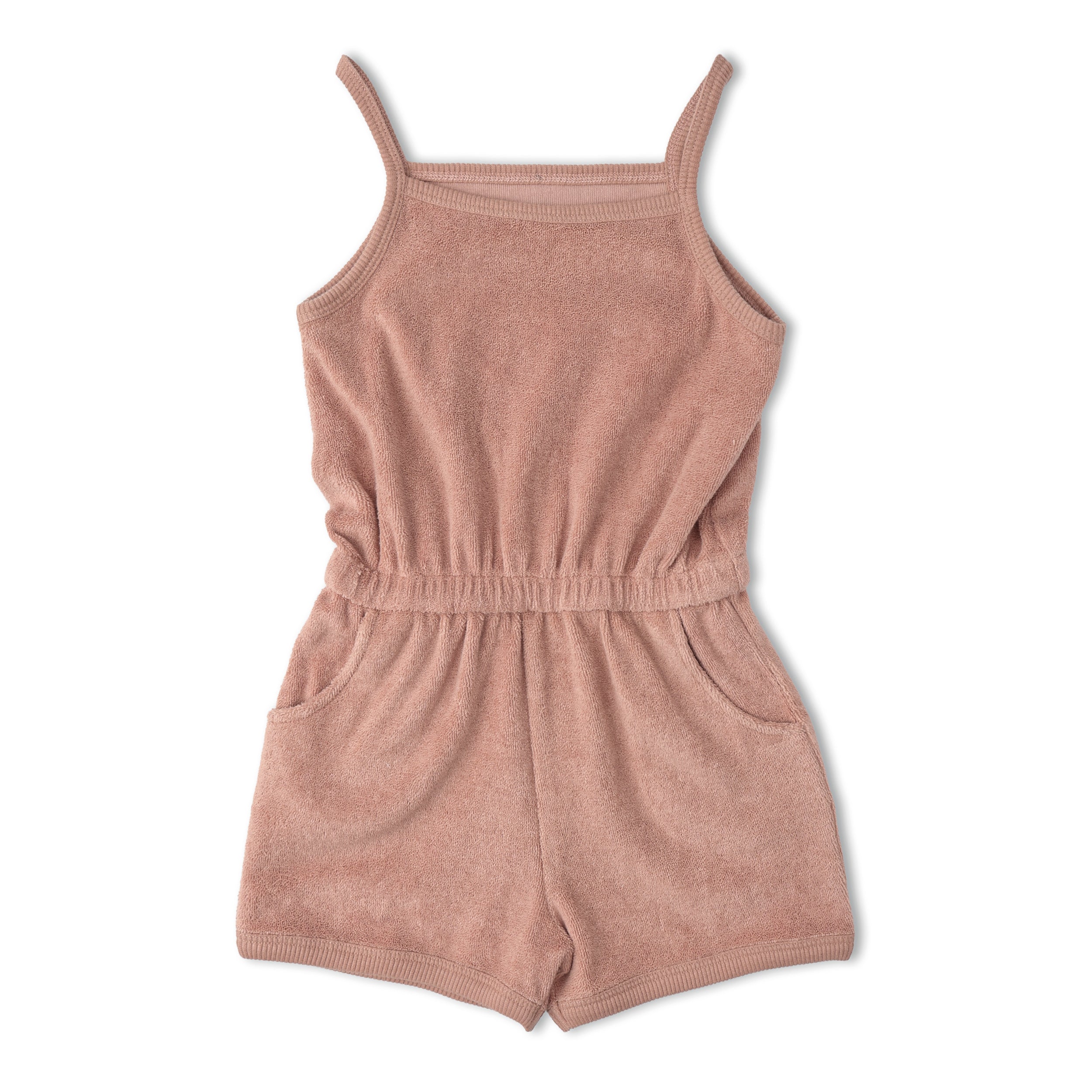 Organic Tank Romper - Clay - Aaria Tees Aaria Tees