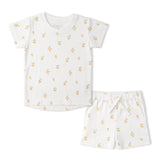 Organic Tee & Shorts Set - Lemons - Aaria Tees Aaria Tees