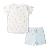 Organic Tee & Shorts Set - Ice Cream - Aaria Tees Aaria Tees