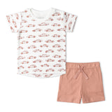 Organic Tee & Shorts Set - Cars - Aaria Tees Aaria Tees