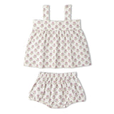Organic Scalloped Top & Bloomers Set - Lavender - Aaria Tees Aaria Tees