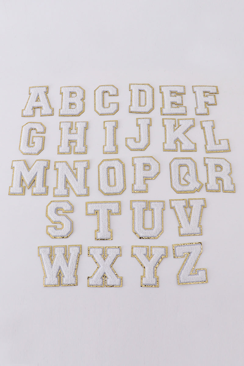 White letters "A-Z" stickers - Aaria Tees