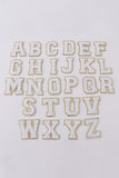 White letters "A-Z" stickers - Aaria Tees Aaria Tees