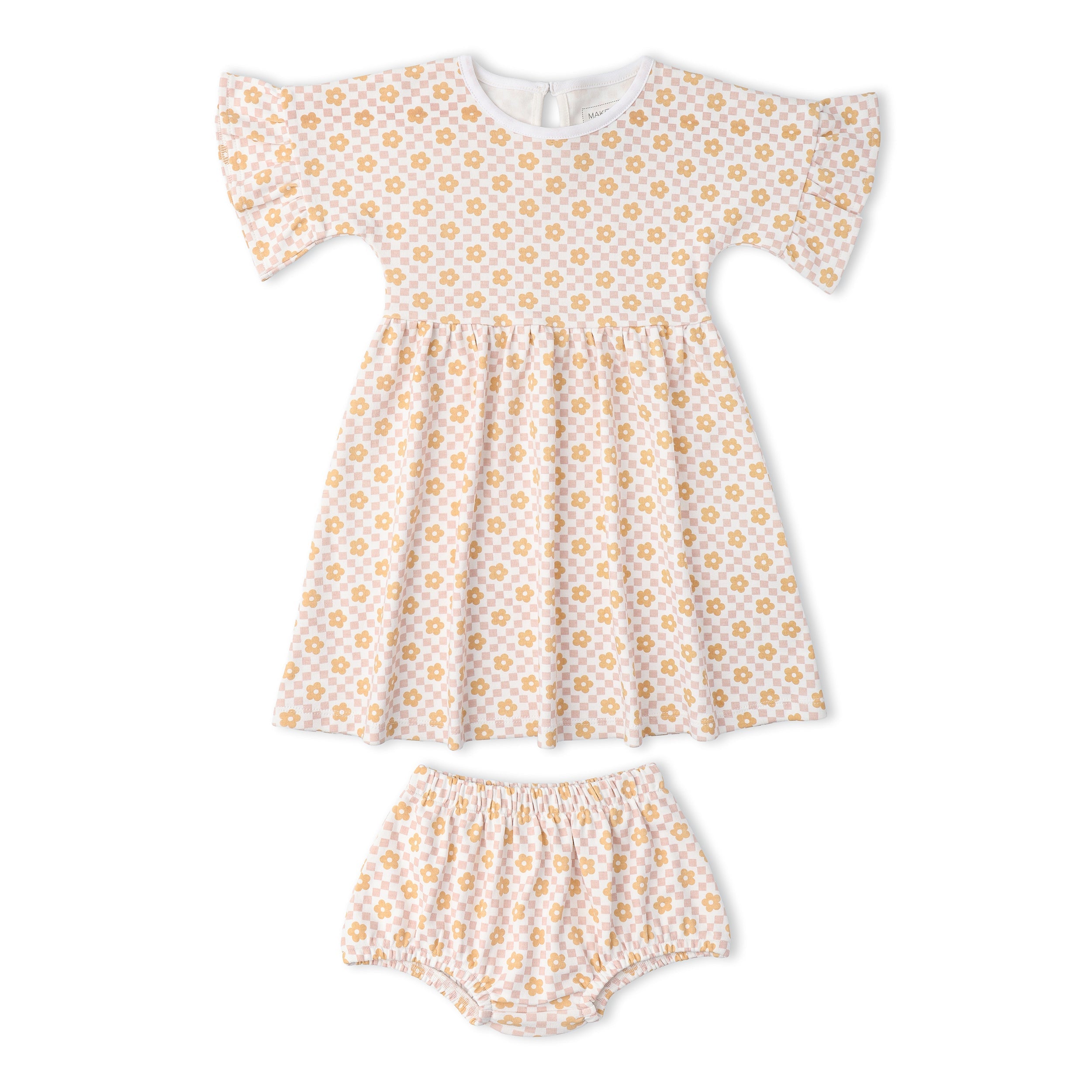 Organic Dolman Sleeve Dress - Pop Floral - Aaria Tees Aaria Tees