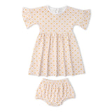 Organic Dolman Sleeve Dress - Pop Floral - Aaria Tees Aaria Tees