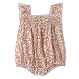 Organic Ruffle Sleeve Bubble Romper - Sienna - Aaria Tees Aaria Tees