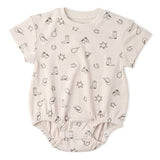 Organic Short Sleeve Bubble Romper - Rodeo - Aaria Tees Aaria Tees