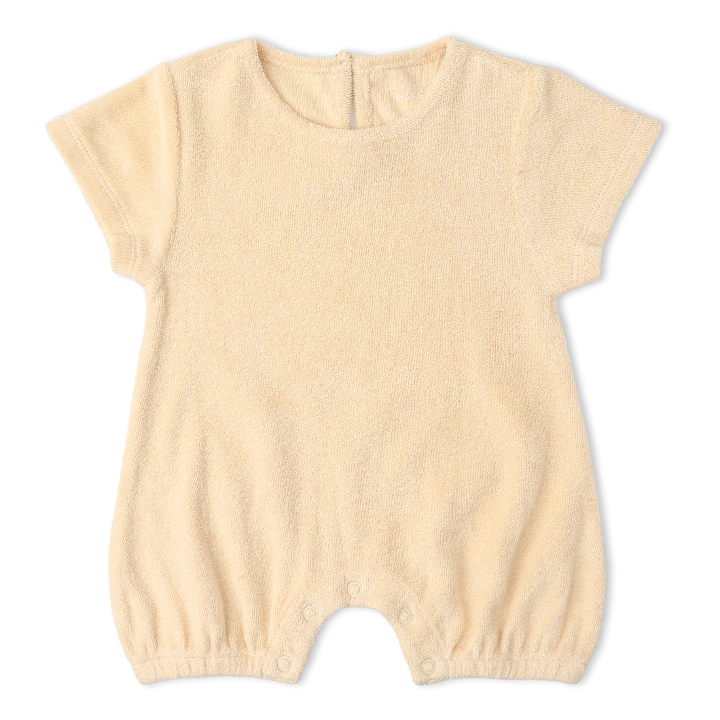 Organic Short Romper - Butter Yellow - Aaria Tees Aaria Tees