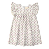 Organic Short Sleeve Flutter Dress - Lavender - Aaria Tees Aaria Tees