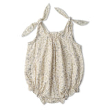 Organic Tie Shoulder Bubble Romper - Bluebelle - Aaria Tees Aaria Tees