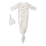 Organic Kimono Knotted Sleep Gown - Meadow - Aaria Tees Aaria Tees
