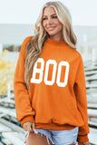 Carrot SPOOKY/ BOO Double Side Print Halloween Reversible Mock Neck Sweatshirt Aaria Tees