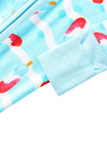PoshTOT Ice Cream Bamboo Baby Convertible Zippy Romper - Aaria Tees Aaria Tees