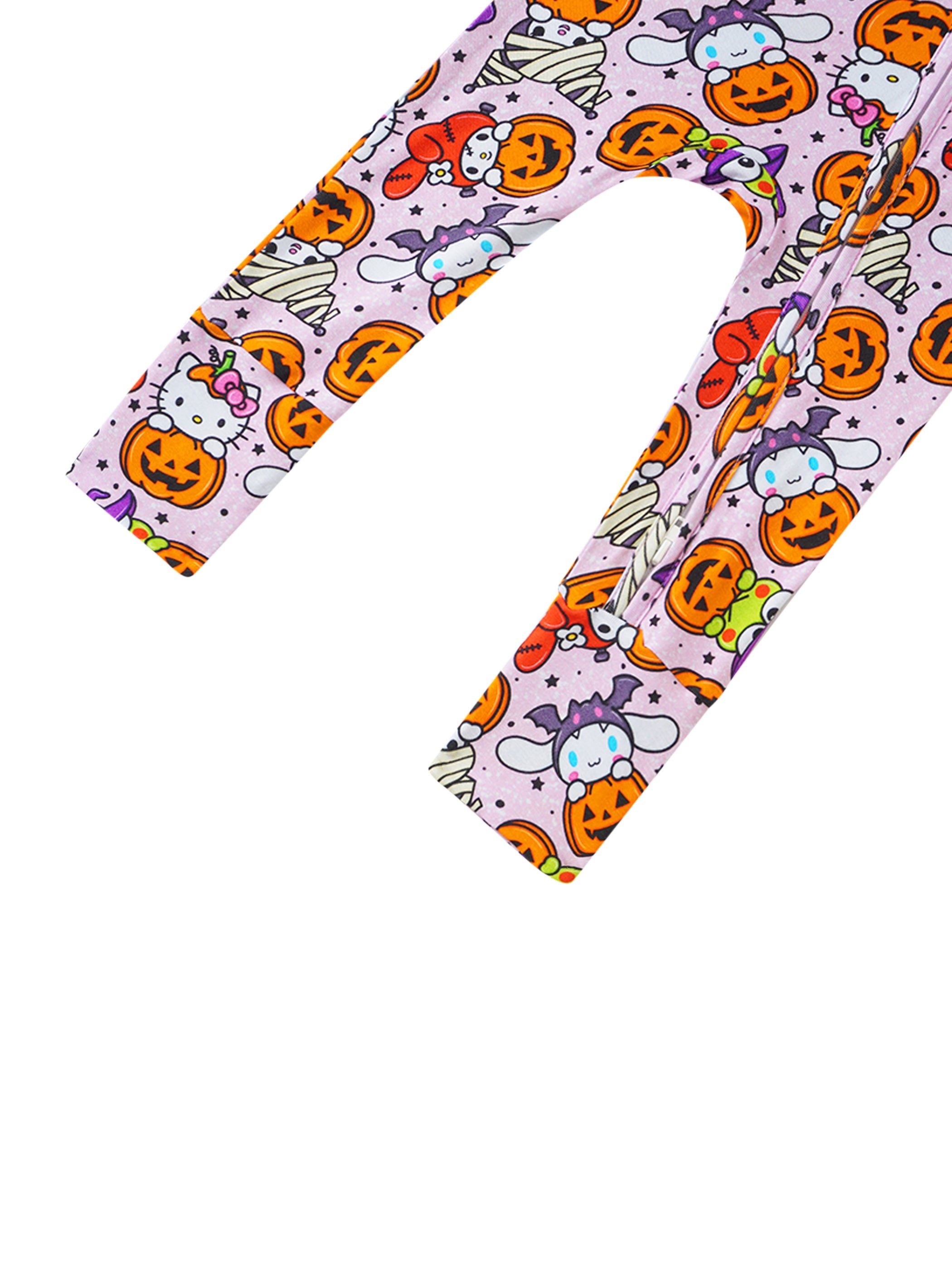 PoshTOT Sanrio Hello Kitty Pumpkin Bamboo Baby Convertible Zippy Romper - Aaria Tees Aaria Tees