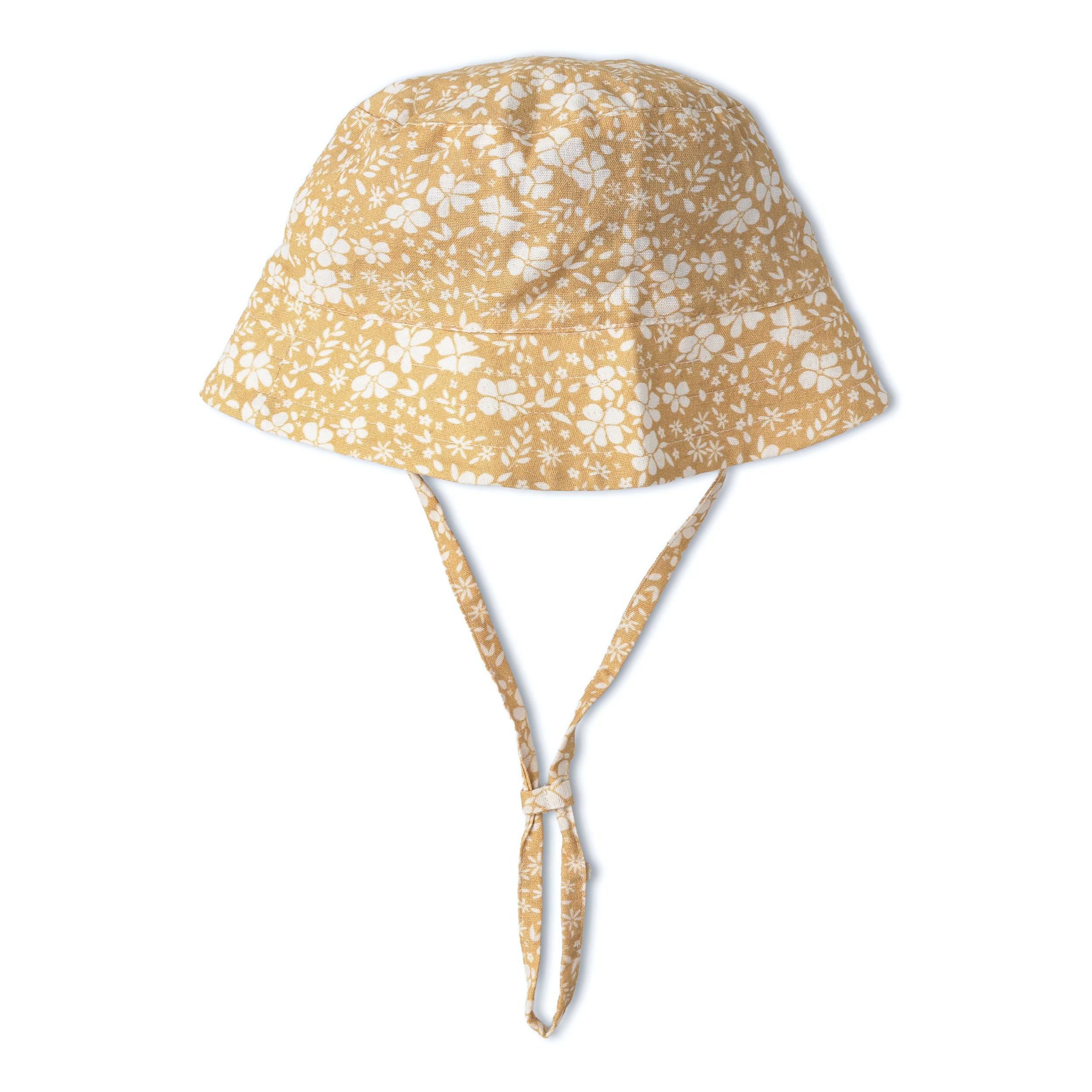 Organic Bucket Sun Hat - Yellow Blossom - Aaria Tees Aaria Tees