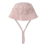 Organic Bucket Sun Hat - Coral Stripes - Aaria Tees Aaria Tees