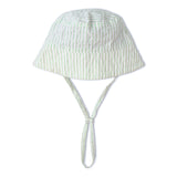 Organic Bucket Sun Hat - Basil Stripes - Aaria Tees Aaria Tees