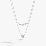Double-Layer Crystal Necklace - Aaria Tees Aaria Tees