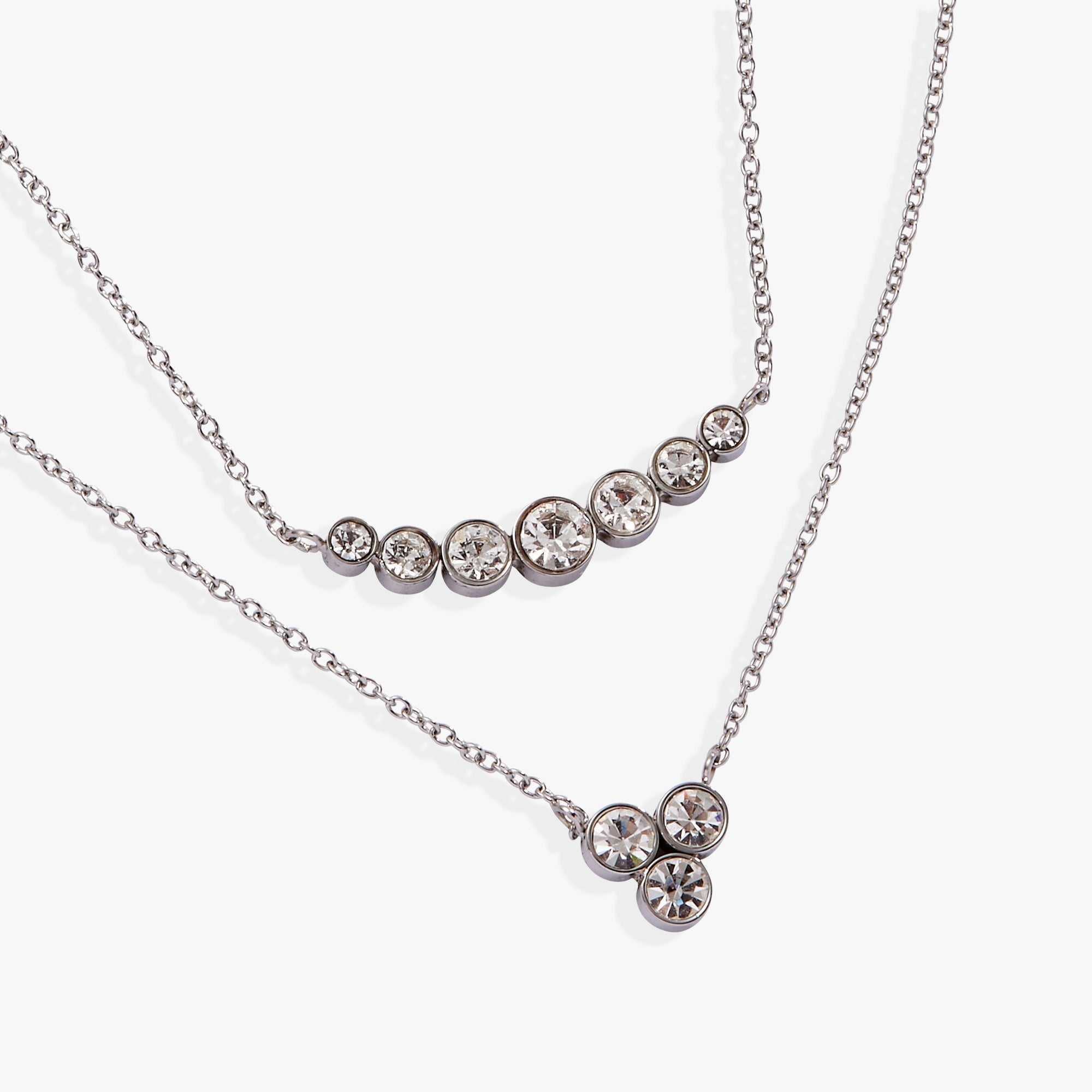 Double-Layer Crystal Necklace - Aaria Tees Aaria Tees