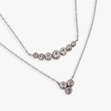 Double-Layer Crystal Necklace - Aaria Tees Aaria Tees