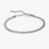 Double Strand Crystal Tennis Chain Bracelet - Aaria Tees Aaria Tees
