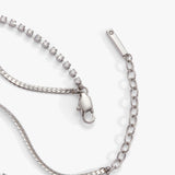 Double Strand Crystal Tennis Chain Bracelet - Aaria Tees Aaria Tees