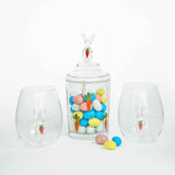 3D Easter Bunny Jar & Wine Glass Collection Aaria Tees