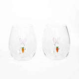 3D Easter Bunny Jar & Wine Glass Collection Aaria Tees