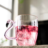 3D Flamingo Glass Mugs Aaria Tees