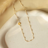 Pearl Paloma Chain Necklace Aaria Tees