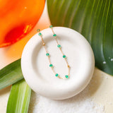 Margarita Chains - Green Onyx, Moonstone, Coral Aaria Tees