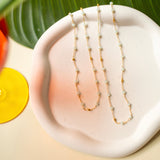 Margarita Chains - Lapis and Chalcedony Aaria Tees