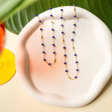 Margarita Chains - Lapis and Chalcedony Aaria Tees