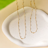 Margarita Chains - Green Onyx, Moonstone, Coral Aaria Tees