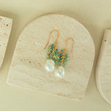 Pearl Gossamer Earrings Aaria Tees