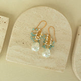 Pearl Gossamer Earrings Aaria Tees