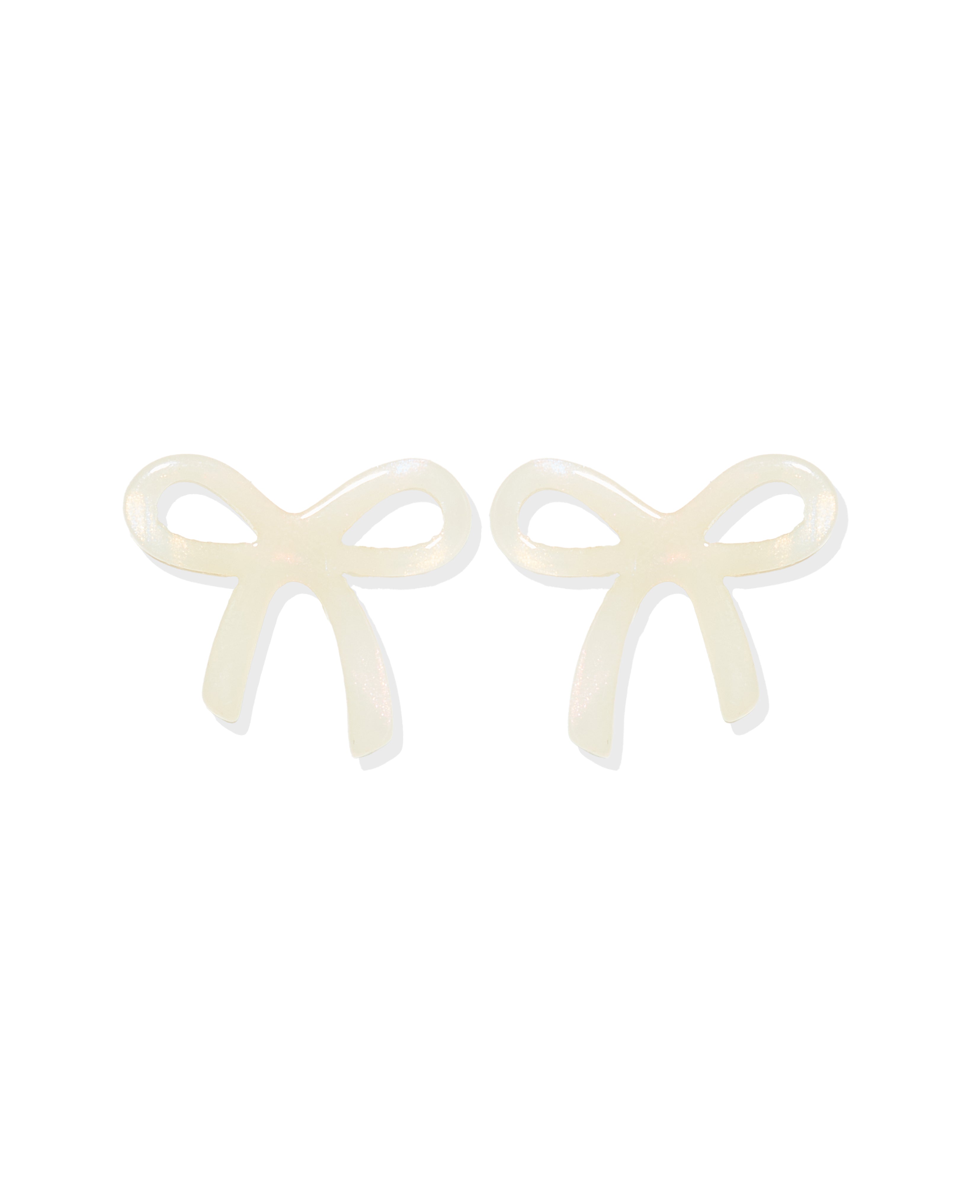 Kylie Bow Earrings - Iridescent - Aaria Tees Aaria Tees