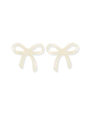 Kylie Bow Earrings - Iridescent - Aaria Tees Aaria Tees