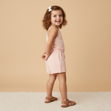 Organic Tank Romper - Blush - Aaria Tees Aaria Tees