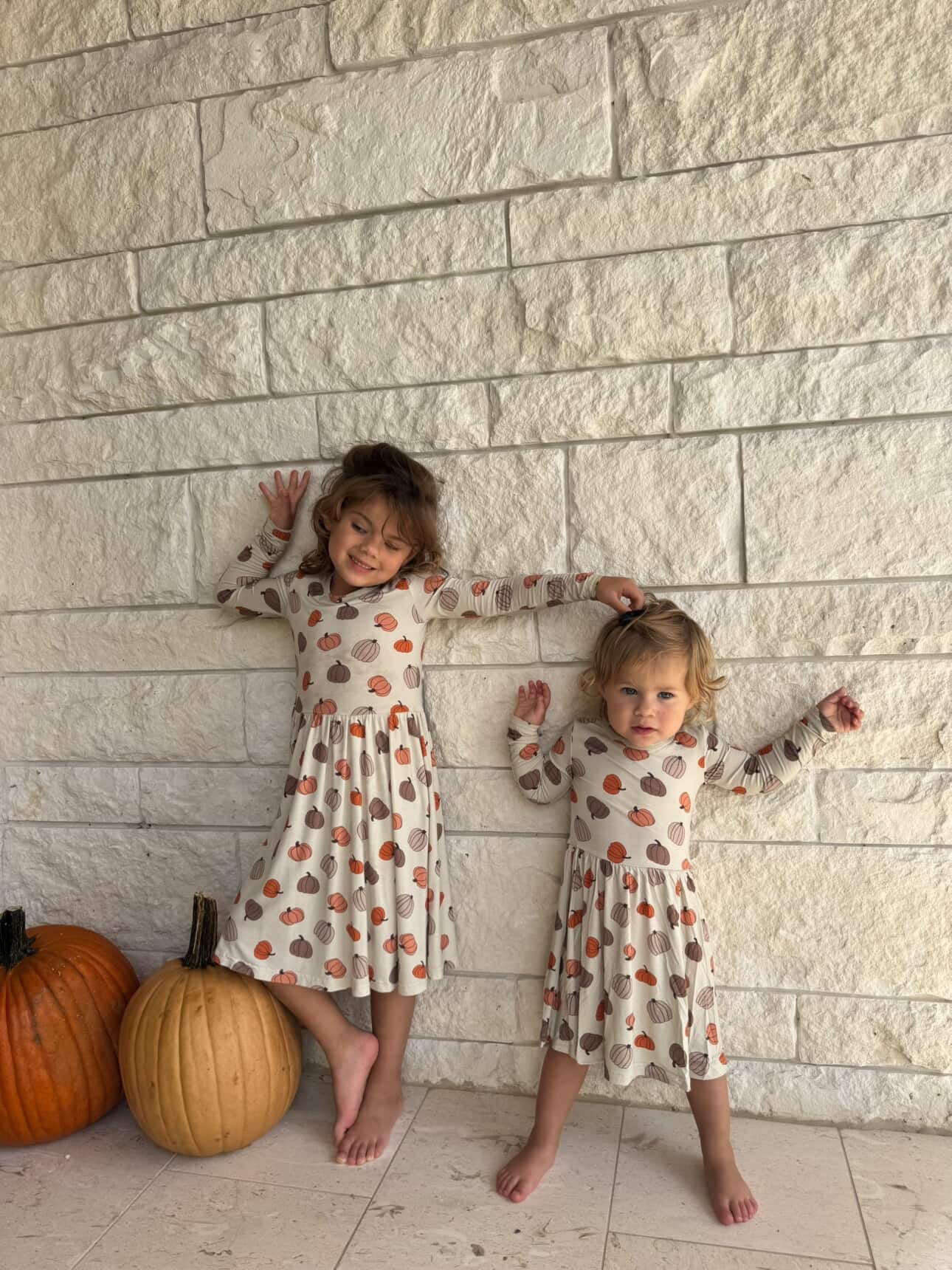 Pumpkins Beige (Twirl Dress) - Aaria Tees Aaria Tees