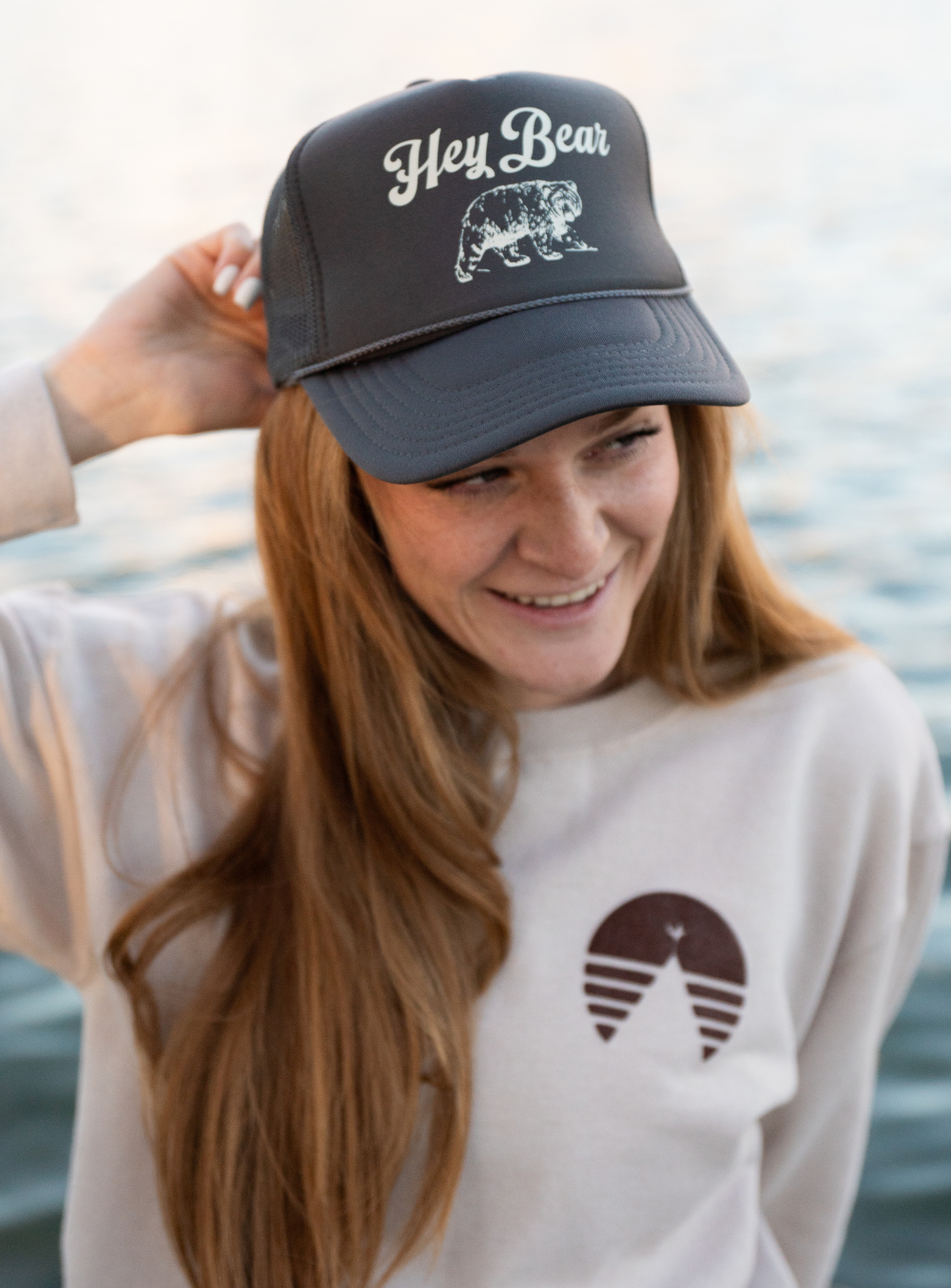 Hey Bear Trucker Hat - Aaria Tees Aaria Tees