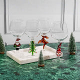 3D Christmas Tree Wine Glasses Aaria Tees