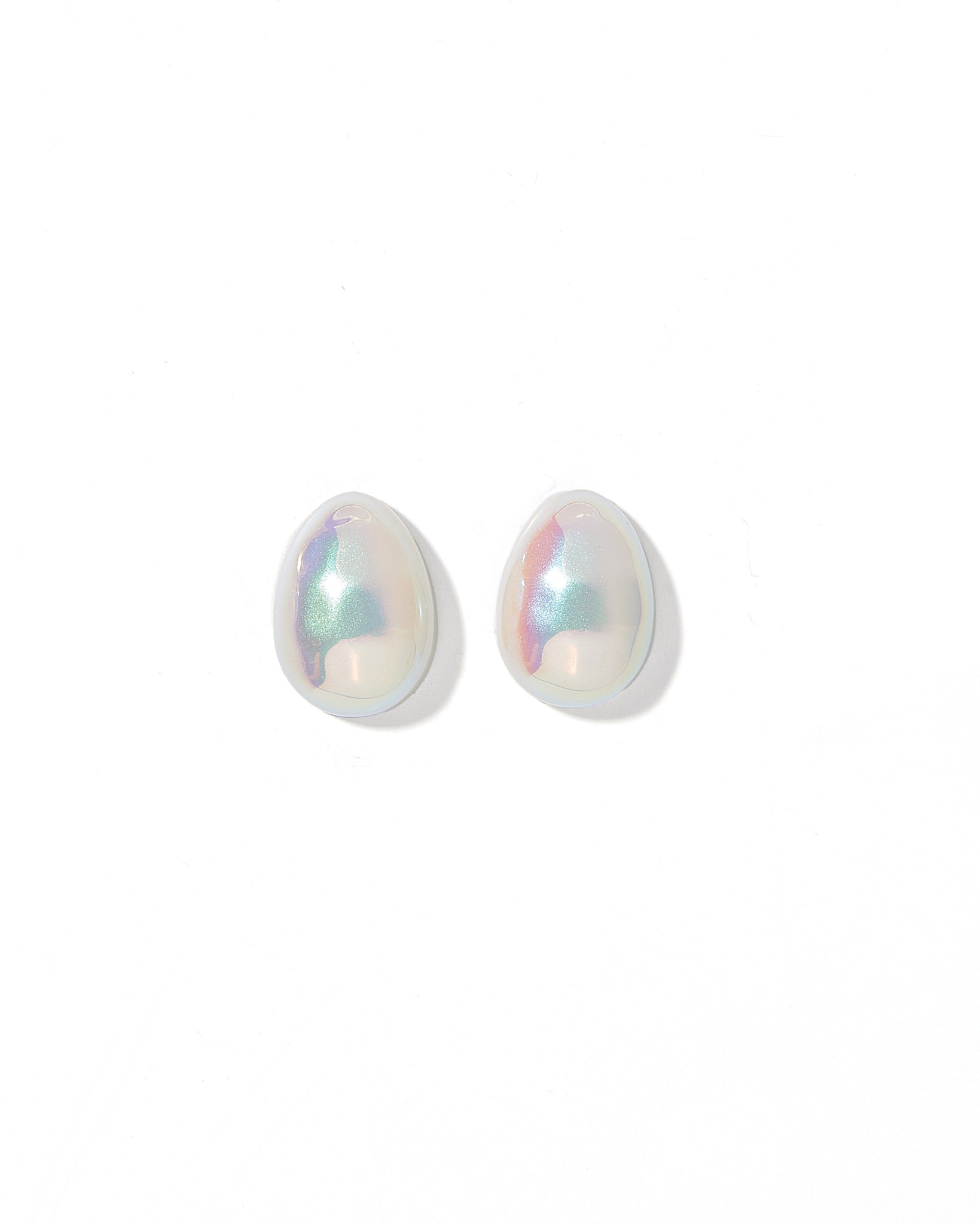 Monica Pearl Stud - White - Aaria Tees Aaria Tees